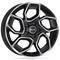 MAK Express Black Machined Face 6,5x16 5/120 ET57 B64 – kuva 1