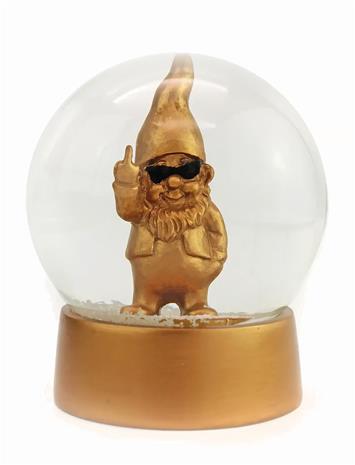Winkee - Snow Globe - Snow Globe Gnome - Gold