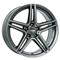 Rial M10 Metal Grey 6.5x16 5/112 ET49 B66.6 – kuva 1