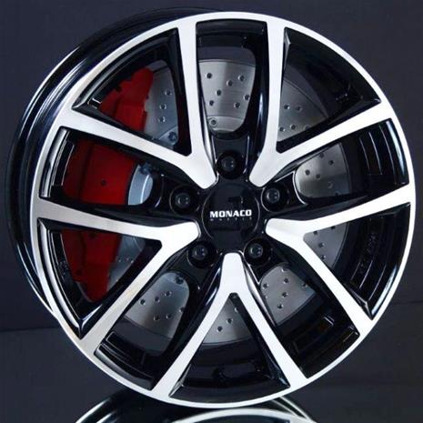 Monaco CL2 Gloss Black Polished 6.5x16 5/108 ET45 B63.4 – kuva 2/3