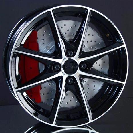 Image Comet Gloss Black Polished 6x16 4/108 ET23 B65.1