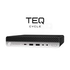 Teqcycle HP Elitedesk 800 G4 Intel® Core™ i5 i5-8400T 16 GB DDR4-SDRAM 256 GB SSD Windows 11 Pro MFF Mini PC Musta, Hopea TH800