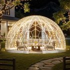 Puutarhakupoli-iglu ikkunalla, 3,6x2,2 m, PVC-teltta 4â€“7 hengelle.