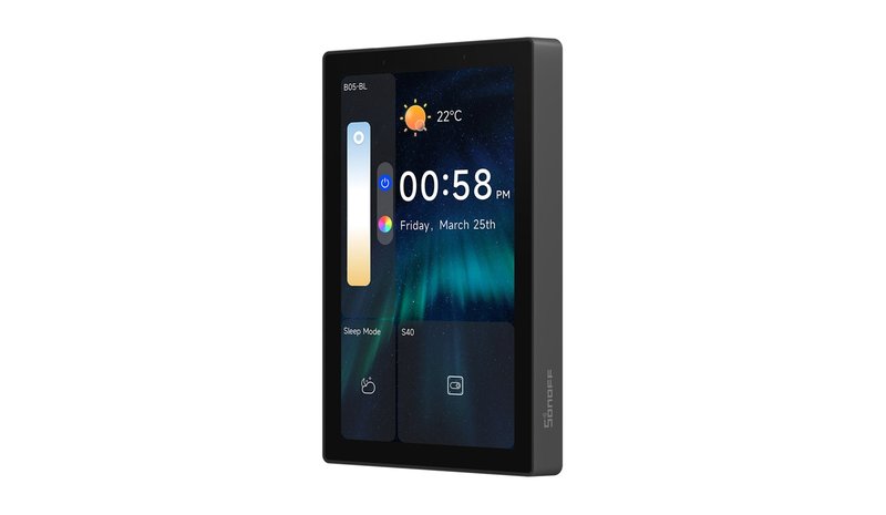 Sonoff Smart Control Panel 120 Matter WiFi/Bluetooth/ZigBee (black)