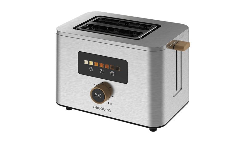 Cecotec 04843 leivänpaahdin 7 2 viipale(i)ta 950 W Ruostumaton teräs 04843
