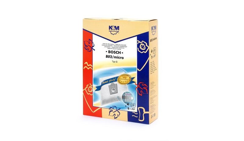 Pölypussit K & M Bosch B02 Typ G Microbag – kuva 1/1