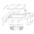 Gorenje GEH8432BSCWF Musta Kiinteä 60 cm Keittoalueinduktioliesi 4 alue(tta) Sisäänrakennettu huppu 74437
