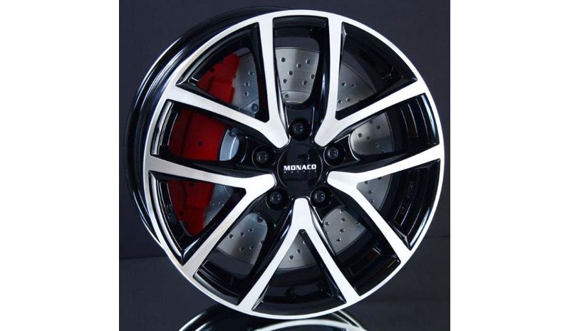 Monaco CL2 Gloss Black Polished 6.5x16 5/108 ET45 B65.1 – kuva 1/3