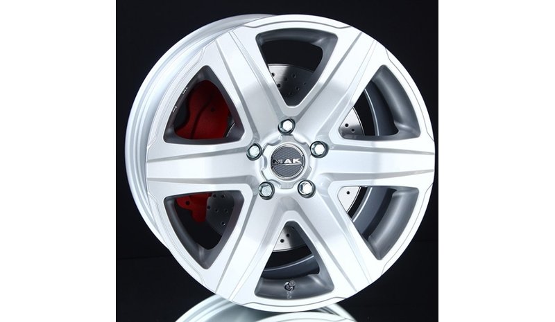 MAK Stone6 silver 8x18 6/130 ET53 B84.099 – kuva 1/2