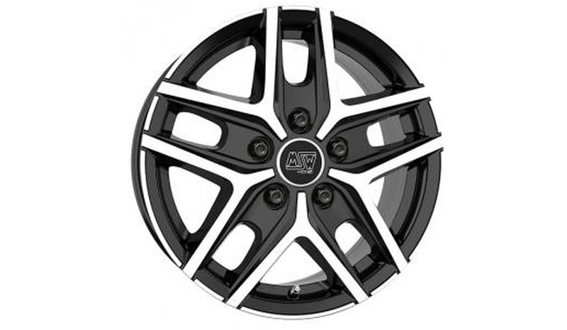 MSW 40 Van Gloss Black Polished 6.5x16 5/114.3 ET44 B66.1