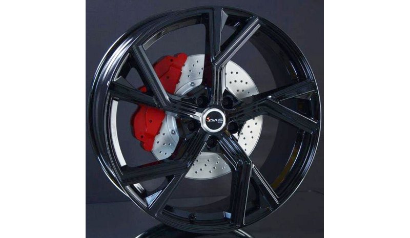 Avus AF-20 Gloss Black 8.5x19 5/112 ET30 B66.4 – kuva 1/2
