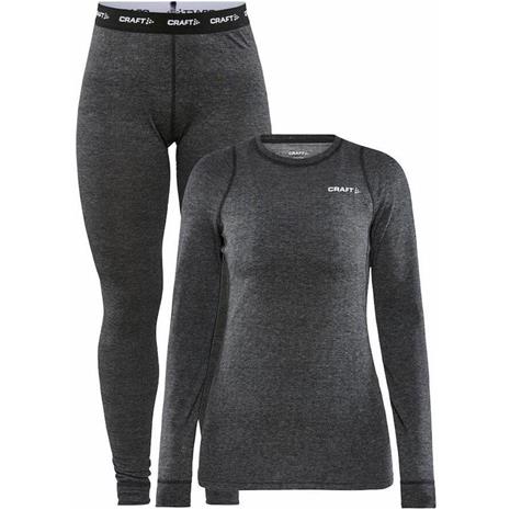 CRAFT - CORE Wool Merino Set - Aluskerrastot - female | Black | Koko: XL
