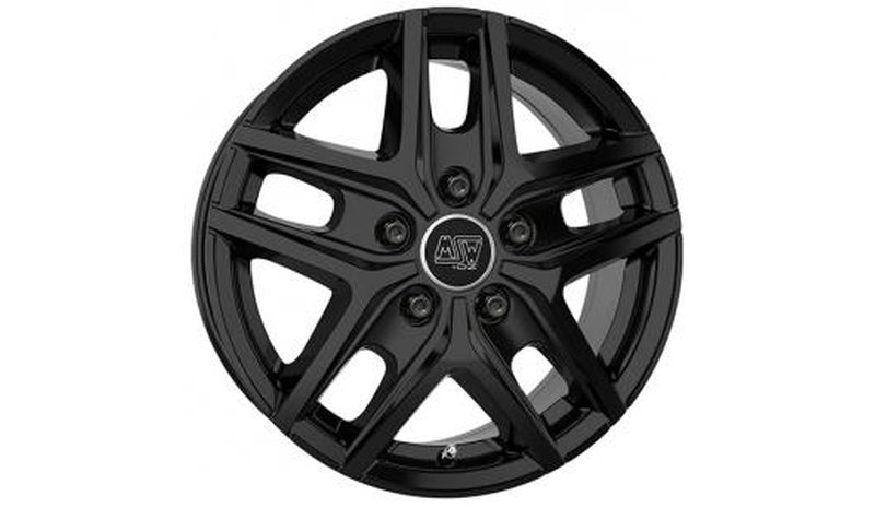 MSW 40 Van Gloss Black 6.5x16 5/130 ET65 B78.1