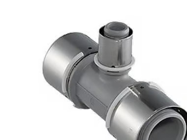 Uponor press composite tee reducer ppsu 25-20-25