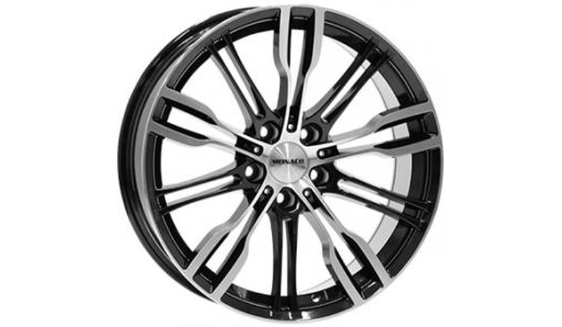 Monaco GP8 Gloss Black Polished 8x19 5/112 ET45 B66.6