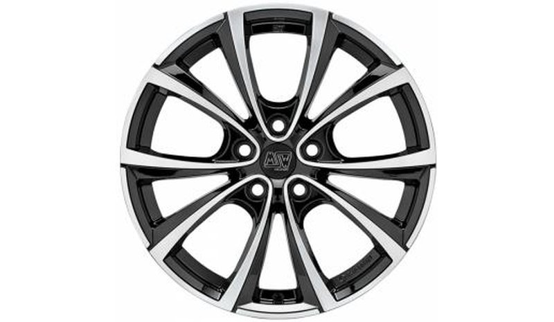 MSW 27T Gloss Black Polished 8.5x18 5/114.3 ET40 B64.1