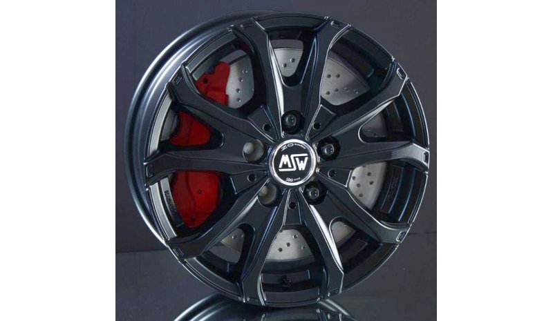 MSW 48 Van Matt black 6.5x16 6/130 ET62 B84.1 – kuva 1/2