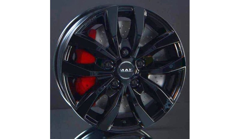 MAK Load5 Shiny Black 7x17 5/160 ET55 B65 – kuva 1/2