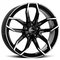 Rial Lucca Diam Black Pol 8x20 5/114.3 ET48 B67.1 – kuva 2