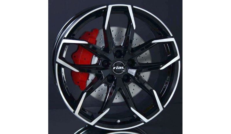 Rial Lucca Diam Black Pol 8x20 5/114.3 ET36 B70.1 – kuva 1/2