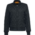 Urban Classics - Ladies Diamond Quilt Nylon Jacket - Välikausitakki - Naiset - Musta
