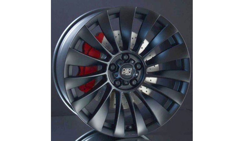 MSW 37T Matt Black 9,5x19 5/114,3 ET45 B64.12 – kuva 1/2