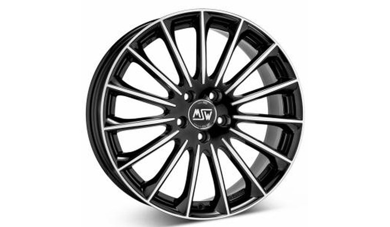 MSW 30 Gloss Black Full Polished 7.5x19 5/108 ET45 B73.1