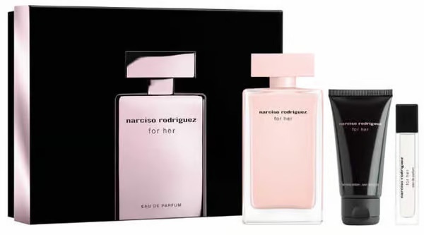 Narciso Rodriguez For Her Eau De Perfume Spray 100ml Set 3 Pieces