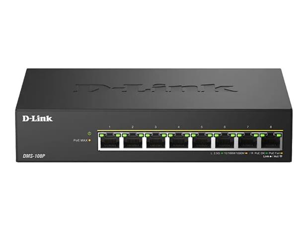 D-Link DMS-108P/E, kytkin