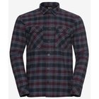 Jack Wolfskin Baja Flannel Shirt M Check Dark Navy - S