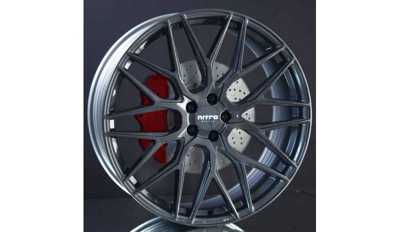 Nitro Fury FF Gloss Grey 10x20 5/112 ET55 B57.1 – kuva 1/2