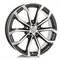 Aluett 88 Graphite-Grey 8x18 5/108 ET48 B70.4 – kuva 1