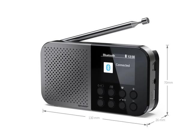 Sharp Osaka DR-P520 Portable DAB+/FM Radio Mono