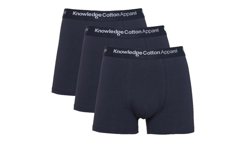 KnowledgeCotton Apparel Anker 3-Pack Underwear Total Eclipse - S – kuva 1/1