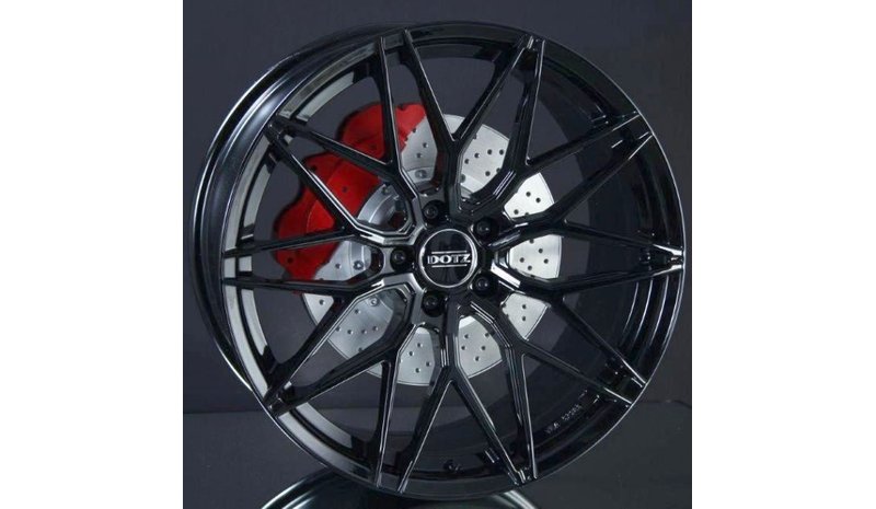 DOTZ Suzuka black 8.5x20 5/120 ET47 B72.6 – kuva 1/2