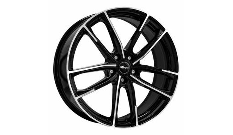 Brock B38 Black Full Polish 8x20 5/114.3 ET50 B72.6