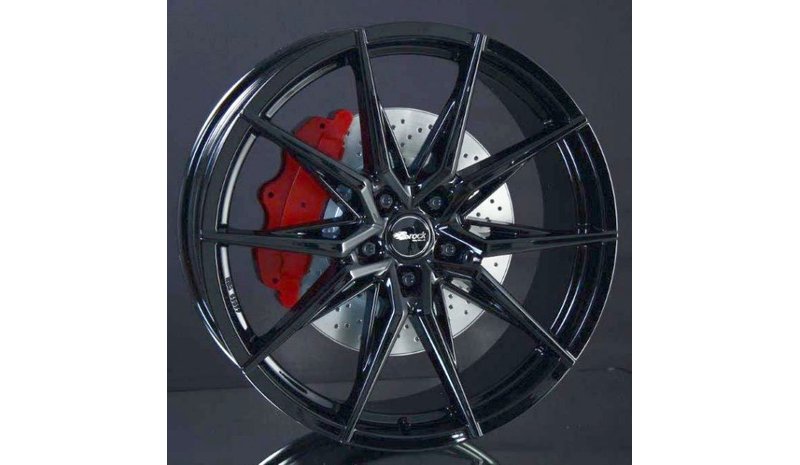 Brock B42 Shiny Black 8.5x20 5/114.3 ET35 B72.6 – kuva 1/2