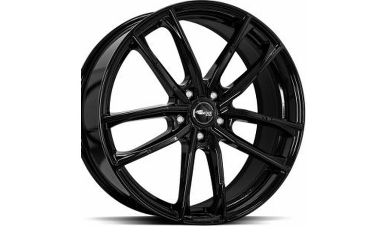 Brock B38 Shiny Black 8x18 5/114.3 ET49 B72.6 – kuva 1/1