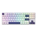 Machenike K500B-B87 näppäimistö Pelaaminen USB QWERTY Thai Sininen, Valkoinen K500B