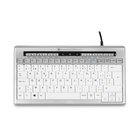 BakkerElkhuizen S-board 840 näppäimistö Office USB AZERTY Belgia Vaaleanharmaa, Valkoinen BNES8