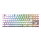 CHERRY MX 8.2 Pro TMR Wireless näppäimistö Pelaaminen USB + RF Wireless + Bluetooth QWERTZ Saksa Hopea, Valkoinen G8E-3