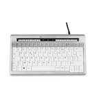 BakkerElkhuizen S-board 840 näppäimistö Office USB AZERTY ranska Vaaleanharmaa, Valkoinen BNES8