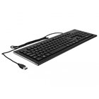 DeLOCK 12672 näppäimistö Office USB QWERTZ Saksa Musta 12672
