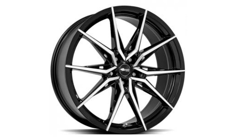 Brock B42 Black Full Polish 8.5x20 5/114.3 ET35 B64.2 – kuva 2/2