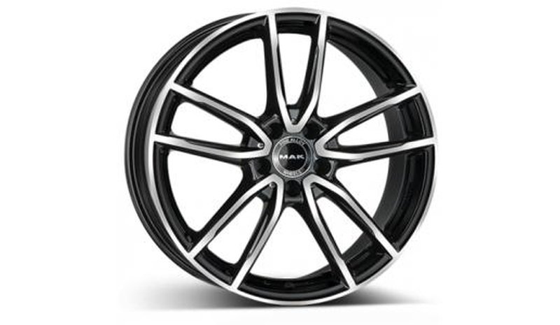 MAK Evo Black Polished 9.5x20 5/112 ET45 B66.6