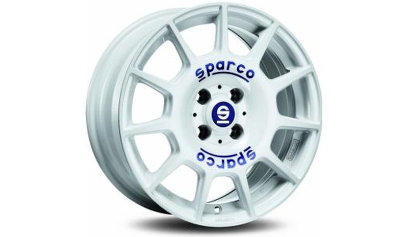 Sparco Terra White Blue Lettering 7x16 4/100 ET37 B63.3 – kuva 1/1