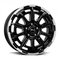 Brock B45 Black Full Polish 8x20 5/120 ET52 B65.1 – kuva 2