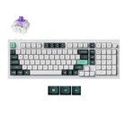 Keychron Q5 HE QMK näppäimistö Universaali USB + RF Wireless + Bluetooth QWERTY Valkoinen Q5H-P