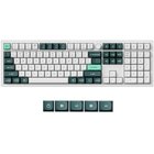 Keychron Q6 HE näppäimistö Pelaaminen USB + RF Wireless + Bluetooth QWERTY Tummanvihreä, Valkoinen Q6H-P