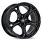 MSW MSW82 Shiny Black 8x19 5/110 ET33 B65 – kuva 1